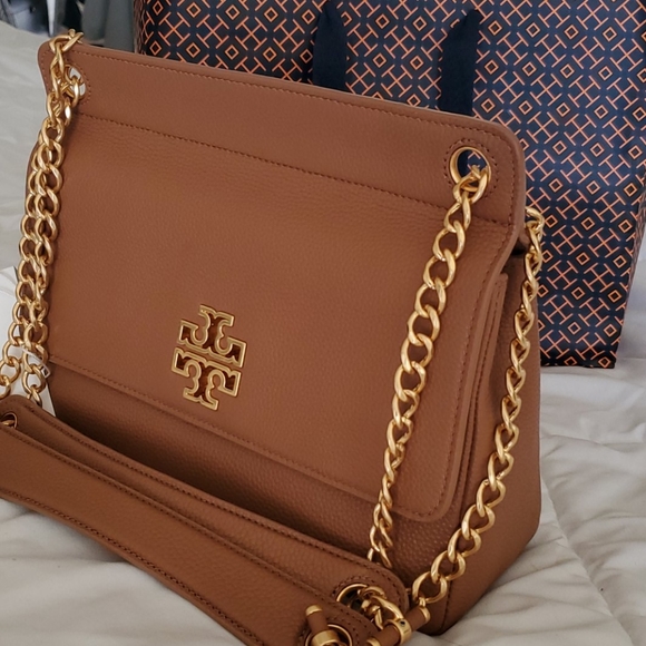 NWT TORY BURCH BRITTEN FLAP SHOUDER BAG - Picture 5 of 15
